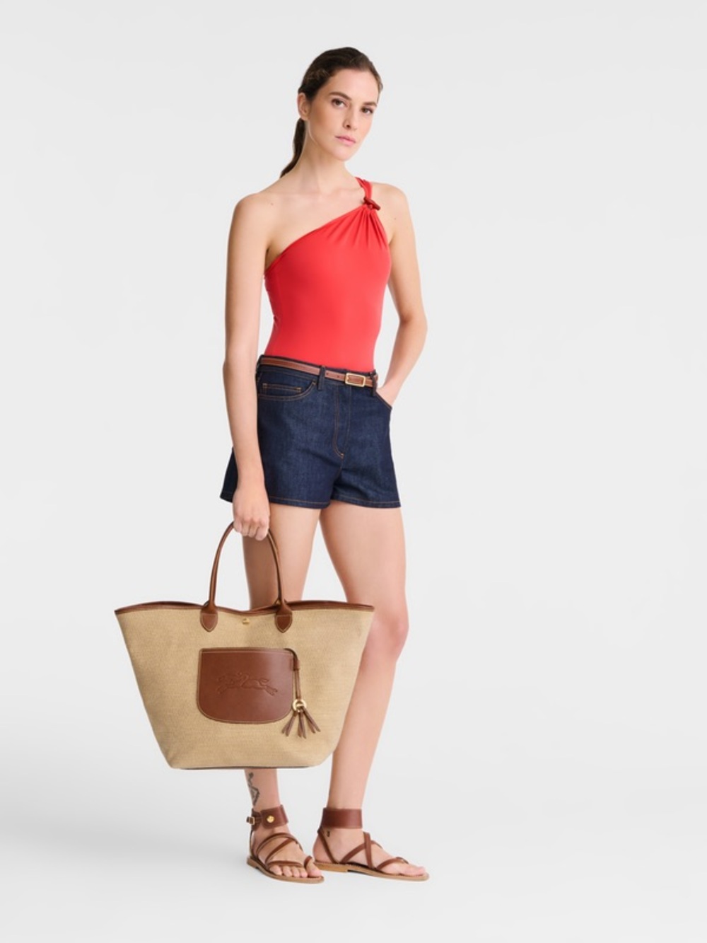 Longchamp LE PLIAGE COLLECTION L BASKET BAG $505 orig - Picture 3 of 11